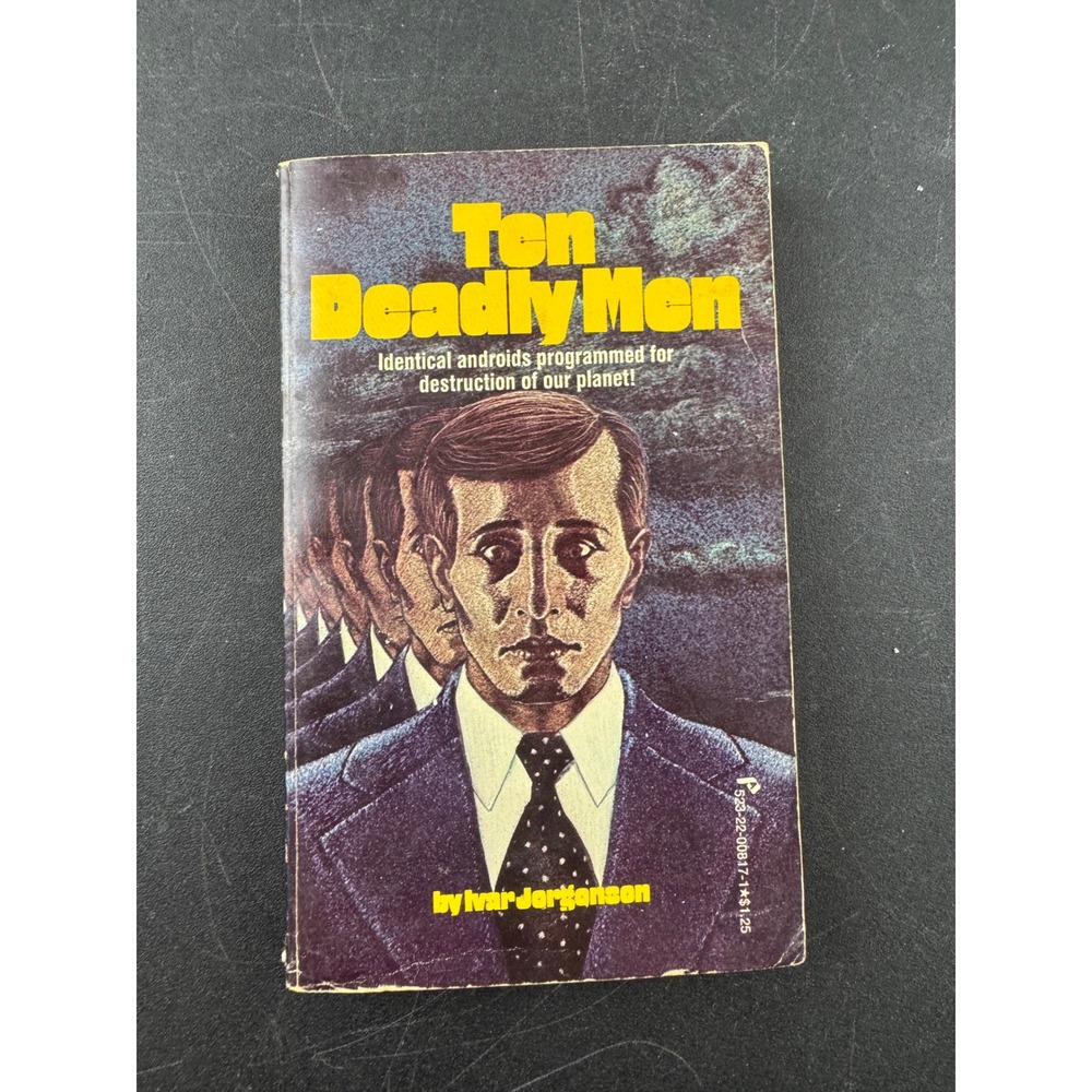 Ten Deadly Men by Ivar‎ Jorgenson 1976 Vintage Sci Fi Paperback Book